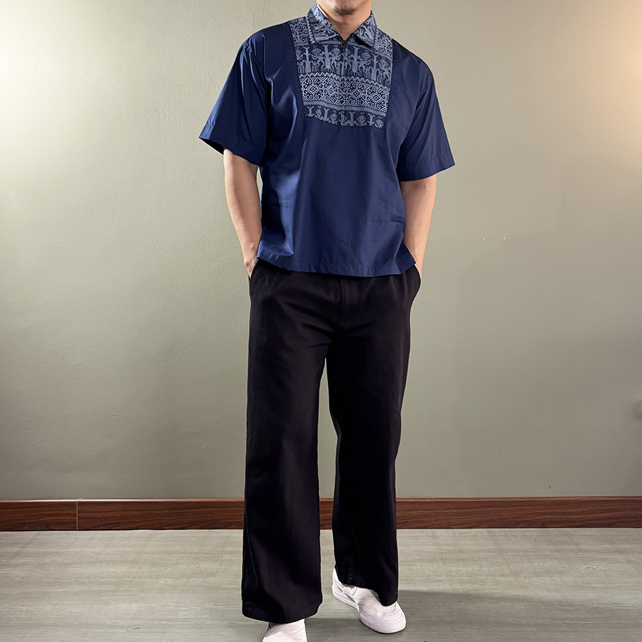 kemeja crop zipper 4